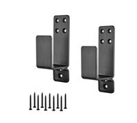 Lot de 2 supports de serrure de porte blindée, support en acier en forme de U pour portes de renfort, garage, entrepôt et grange, compatible avec le bois 2x4