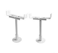 Lot de 2 supports de sol en aluminium réglables en hauteur pour un placement stable et en fonte avec résistance au brouillard salin (réglable de 21 à 26 cm)