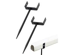 Lot de 2 supports de stabilisation de gouttière - Support réglable pour tuyau d'évacuation - Pour toit de maison, auvent, sol, extérieur