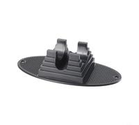 Lot de 2 supports de stationnement pour enfants, support de trottinette et organisateur de garage, base de cale de roue en plastique pour trottinette à deux roues, noir (1 pièce)