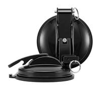 Lot de 2 supports de store avec ventouse de 14 cm - Support pour pied d'auvent - Compatible avec Thule Fiamma Dometic - Support stable sans perçage - Accessoires de camping (noir)