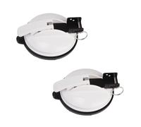 Lot de 2 supports de store Thule, Fiamma et Dometic - Accessoires pour auvent - Support de pied d'auvent pour camping-car, camping-car, caravane (blanc)