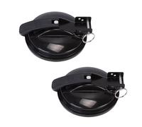 Lot de 2 supports de store Thule, Fiamma et Dometic - Accessoires pour auvent - Support de pied d'auvent pour camping-car, camping-car, caravane (noir)