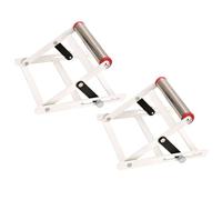 Lot de 2 supports de support pour machine à découper, hauteur réglable de 55 à 135 mm, support pliable en métal, accessoire d'établi, argenté