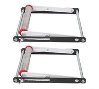 Lot de 2 supports de support pour machine de découpe avec hauteur réglable de 55 à 135 mm et design pliable compact