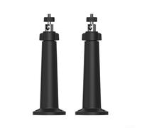 Lot de 2 supports de surveillance muraux conçus pour prendre en charge une large gamme de caméras à panneaux solaires pour les installations résidentielles ou commerciales (noir)