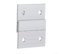 Lot de 2 supports de suspension en alliage d'aluminium en forme de Z pour panneaux muraux, œuvres d'art et miroirs - Robuste, résistant à la rouille, design encastré (B)