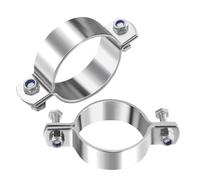 Lot de 2 supports de suspension for tubes plats robustes en acier inoxydable 304, 25 à 133 mm, anneau fendu(2pcs 25-27mm)