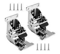 Lot de 2 supports de table pliants pratiques Charnières avec mécanisme de verrouillage Accessoires portables pour projets de meubles Fournitures de charnières de bureau