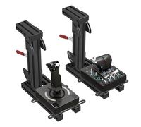 Lot de 2 Supports de Table pour joysticks Logitech, Thrustmaster et VKB Hotas - Compatible avec X52/X52 Pro/X56/X56 Rhino et Plus Encore（Version pliable）