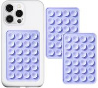 Lot De 2 Supports De Téléphone À Ventouse En Silicone Avec Ventouse Pour Téléphone, Antidérapant Et Adhésif Pour Téléphone Portable, Support Solide Pour Selfies Et Vidéos (Lavande)[Z40]