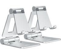 Lot De 2 Supports De Téléphone Portable Pliables,Entièrement Réglables,Compatibles Avec Iphone 15,14,13,12 Pro,Xs Max,Xr,Tous Les Téléphones,Argent Et Argent(Q1288)