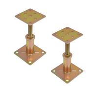 Lot de 2 supports de toit réglables en métal galvanisé robuste pour installations sécurisées Supports de colonne de toit pour la construction