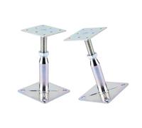 Lot de 2 supports de toit réglables en métal galvanisé robuste pour installations sécurisées Supports de colonne de toit pour la construction