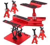 Lot de 2 supports de travail télécommandés pour TRX4M K10 SCX24 K5 AX24 SCX30 Ascent-32 1/18 1/24 1/30 1/32, table élévatrice réglable en hauteur avec 4 supports jack, rouge et rouge