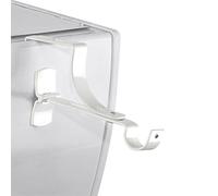 Lot de 2 Supports de Tringle à Rideaux Blanc, résistant, sans Perçage, pour Coffre de Volet Roulant à rainure, Diamètre 20 mm, sans adhésif, Fixation réglable, Fixation Facile Solide
