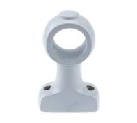 Lot de 2 supports de tringle à rideaux en bois pour tringles de 35 mm - Finition naturelle (blanc)