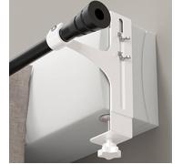 Lot de 2 Supports de Tringle à Rideaux sans Perçage - Fixations Universelles pour Coffre de Volet Roulant ou Fenêtre, Porte-Tringle
