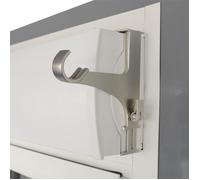 Lot de 2 supports de tringle à rideaux - STORE & MENUISERIE 2.0 - Sans perçage - Givre