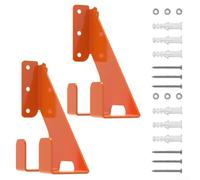 Lot de 2 supports de tronçonneuse robustes pour montage mural, solution de rangement robuste pour la gestion organisée des outils