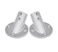 Lot de 2 supports de tubes ronds robustes en acier inoxydable pour installation sécurisée de tuyaux coudés