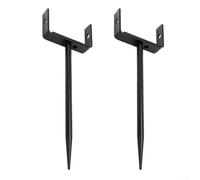 Lot de 2 supports de tuyau de descente d'eau de pluie avec construction et revêtement en fer galvanisé, réglable pour plusieurs tailles de tuyau de descente pour un débit d'eau fiable