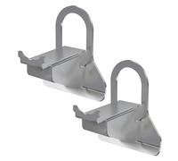 Lot de 2 supports de tuyau de piscine en acier inoxydable compatibles avec Intex et différents types de piscines, diamètre du tuyau 26 à 38 mm