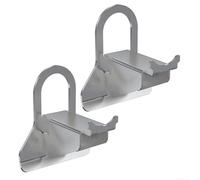 Lot de 2 supports de tuyau de piscine en acier inoxydable, conçus pour piscines Intex, compatibles avec tuyau de 26 à 38 mm de diamètre et fonctionnels