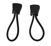 Lot de 2 supports de tuyau élastiques avec languette pour montage du régulateur sur les lignes respiratoires haute pression et basse pression