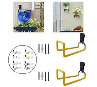 Lot de 2 supports de tuyau muraux robustes pour des solutions de rangement pratiques (orange)