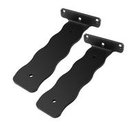 Lot de 2 supports d'étagère dissimulés, supports d'angle flottants invisibles, support mural en fer, planches d'échafaudage for cuisine, salon, comptoir extérieur, capacité de charge 200 kg(I,15cm)