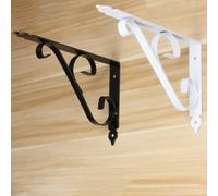 Lot de 2 supports d'étagère flottants robustes en fer avec finition antirouille pour cuisine, garage et bureau