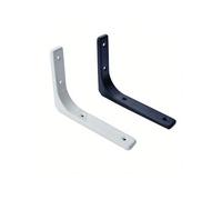 Lot de 2 supports d'étagère robustes en fer forme L - Supports d'angle à droite for meubles muraux, style industriel décoratif pour Salon Chambre charges lourdes(WHITE,2pcs 150 125mm)