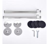 Lot de 2 supports d'évier encastrables en acier inoxydable de 41 à 72 cm - Poteau de support d'évier de cuisine ou de bar - Kit de réparation pour évier de cuisine ou de bar