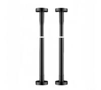 Lot de 2 supports d'évier encastrables, pieds d'évier réglables en acier inoxydable, système d'installation et de réparation pour cuisine, salle de bain (50-80 cm, noir)