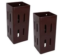 Lot de 2 supports d'extension de poteau de clôture 100 mm x 100 mm