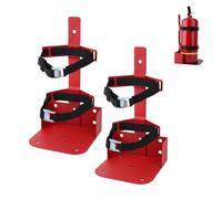 Lot de 2 supports d'extincteur pour véhicule robuste compatible avec les extincteurs ABC de 9 kg, 4,5 kg de CO2 ou un extincteur CO2 de 6,8 kg (rouge)