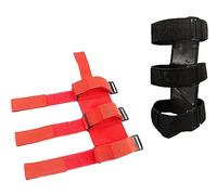 Lot de 2 supports d'extincteur réglables pour Jeep Wrangler Polaris Ranger, Can Am Maverick, etc. (noir + rouge)