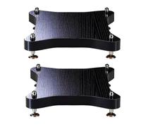 Lot de 2 supports d'isolation pour caisson de basses avec clou en cuivre - Parfait pour haut-parleurs standard - 30 x 40 x 4,8 cm