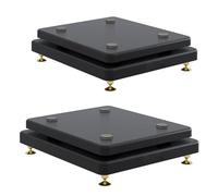 Lot de 2 supports d'isolation pour caisson de basses avec clous en cuivre fixes pour une meilleure clarté audio à la maison, au bureau, en studio de musique