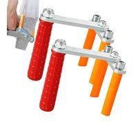 Lot de 2 supports en contreplaqué réglables pour plaque de plâtre - Outil de travail du bois - Lève-plaque pour la manipulation de panneaux de construction muraux de grand format