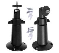 Lot de 2 supports en métal réglables compatibles avec Arlo Pro 2 3, Arlo Ultra CCTV - Support universel pour caméra de sécurité - Noir