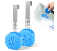 Lot de 2 supports en silicone pour réservoir de chasse d'eau avec support | Support réglable pour réservoir de chasse d'eau, tablettes de nettoyage, support universel pour cuvette WC