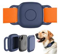 Lot de 2 supports imperméables pour collier de chien Life360 Tile Mate Tracker, coque en silicone durable, anti-perte à vie à 360° pour collier de chat et animal de compagnie, installation facile