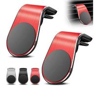 Lot de 2 supports magnétiques de navigation pour téléphone portable, type L, rotation à 360°, support magnétique universel pour téléphone portable, support magnétique puissant pour tout smartphone
