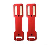 Lot de 2 supports magnétiques pour bombe aérosol de garage, boîte à outils, support de rangement pour armoire d'atelier, surfaces métalliques (rouge)