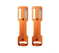 Lot de 2 supports magnétiques pour bombe aérosol de garage, boîte à outils, support de rangement pour armoire d'atelier, surfaces métalliques (orange)