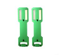 Lot de 2 supports magnétiques pour bombe aérosol de garage, boîte à outils, support de rangement pour armoire d'atelier, surfaces métalliques (vert clair)