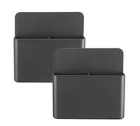 Lot de 2 Supports Magnétiques pour Marqueurs Effaçables à Sec, pour Tableau Blanc, Porte de Réfrigérateur et Armoire Métallique, Idéal pour École, Bureau et Cuisine, Gris.