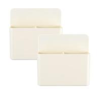 Lot de 2 Supports Magnétiques pour Marqueurs Effaçables à Sec, pour Tableau Blanc, Porte de Réfrigérateur et Armoire Métallique, Idéal pour École, Bureau et Cuisine, Blanc.